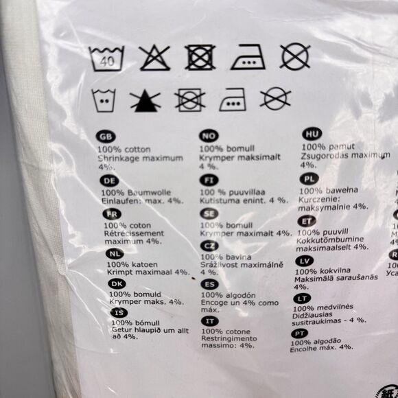 Ikea LENDA Curtains with tie backs 55x98" 1 pair white Cotton 301.119.78 - NEW - Picture 7 of 9